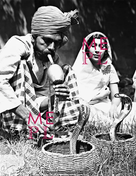 : Indian snake charmer, 1938 : Indian snake charmer, 1938