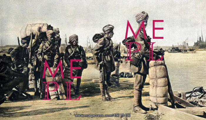: Indian soldiers in Basrah during WWI : Indian soldiers in Basrah during WWI