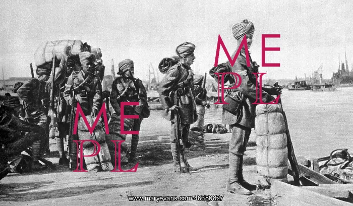 : Indian soldiers in Basrah during WWI : Indian soldiers in Basrah during WWI