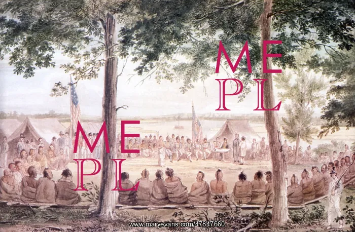  : Indian tribe council meeting