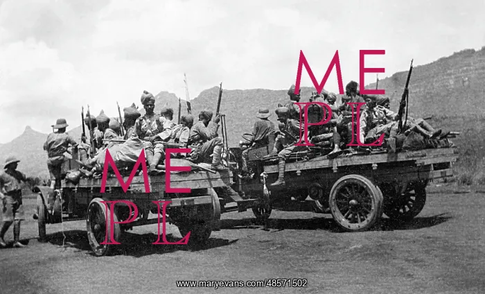 : Indian troops at Bura Camp, Kenya, WW1 : Indian troops at Bura Camp, Kenya, WW1