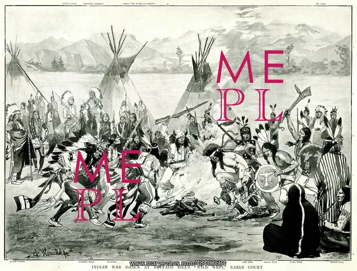 : Indian War Dance at Buffalo Bill's Wild West Show : Indian War Dance at Buffalo Bill's Wild West Show