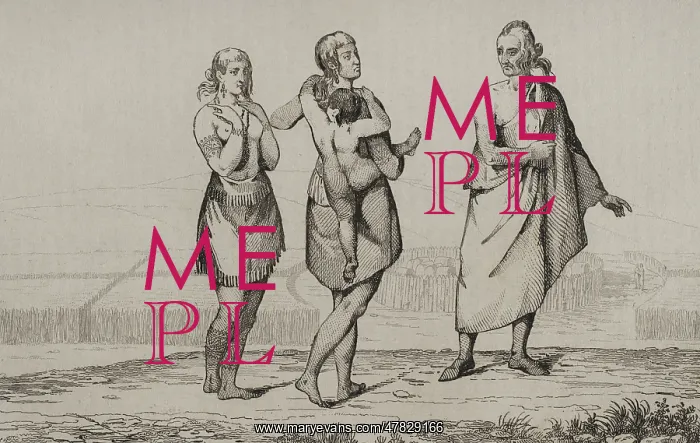 : Indian women and old man - Vernier : Indian women and old man - Vernier