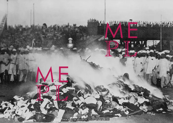 : Indians are burning cotton, 1930 : Indians are burning cotton, 1930