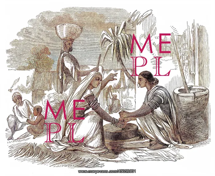  : INDIANS GRINDING CORN