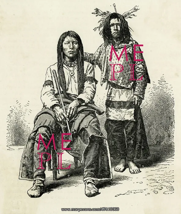 : INDIANS OF OREGON C1860 : INDIANS OF OREGON C1860
