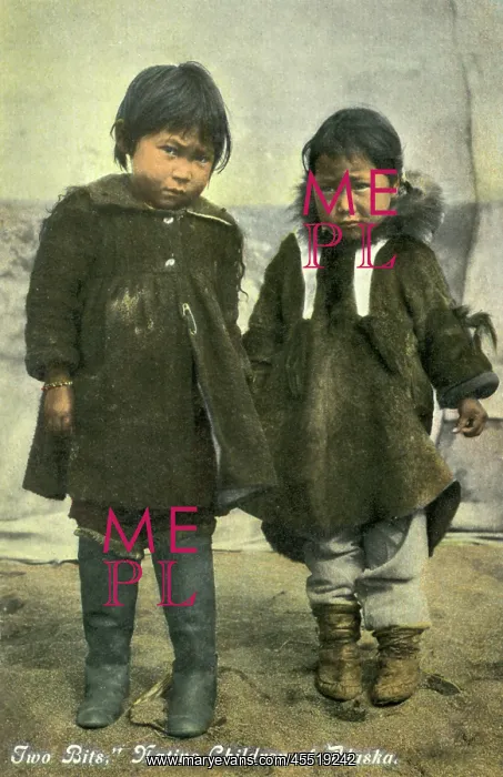 : Indigenous Alaskan Inuit children : Indigenous Alaskan Inuit children