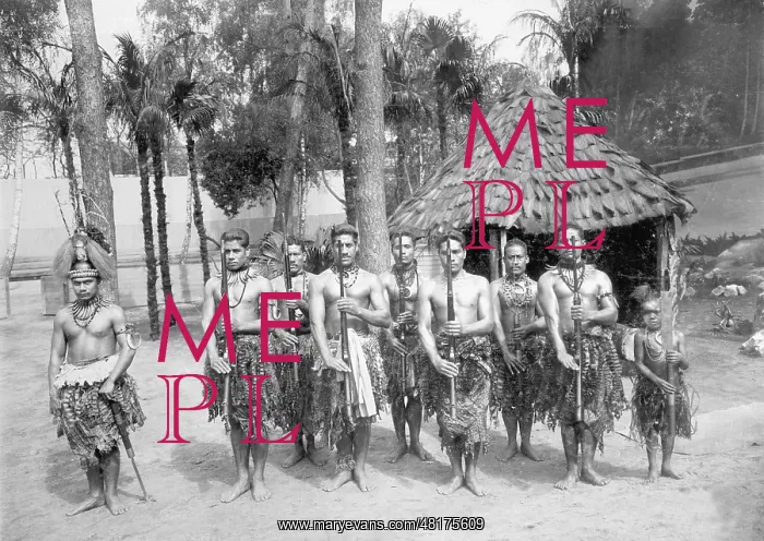 : Indigenous drill, Samoa, 1910 : Indigenous drill, Samoa, 1910