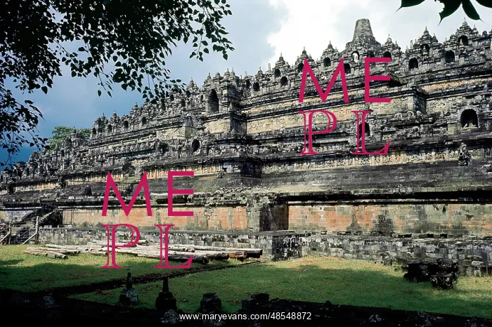 : Indonesia. Java. Borubudur. Mahayana Buddhist temple in Mage : Indonesia. Java. Borubudur. Mahayana Buddhist temple in Mage