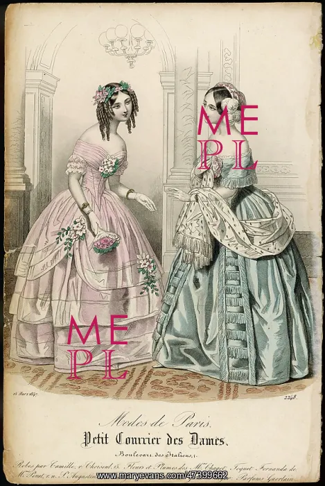 : Indoor Dresses 1847 : Indoor Dresses 1847