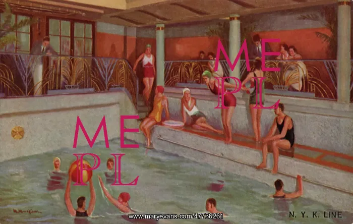 : Indoor Swimming Pool on Ocean Liner : Indoor Swimming Pool on Ocean Liner