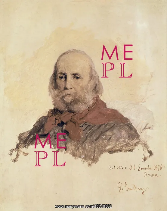 : INDUNO, Girolamo (1825-1890). Portrait of Giuseppe : INDUNO, Girolamo (1825-1890). Portrait of Giuseppe