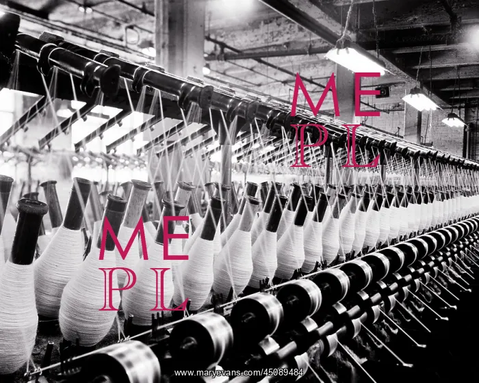 : Industrial Textile Factory Detail Rows of Mechanical : Industrial Textile Factory Detail Rows of Mechanical