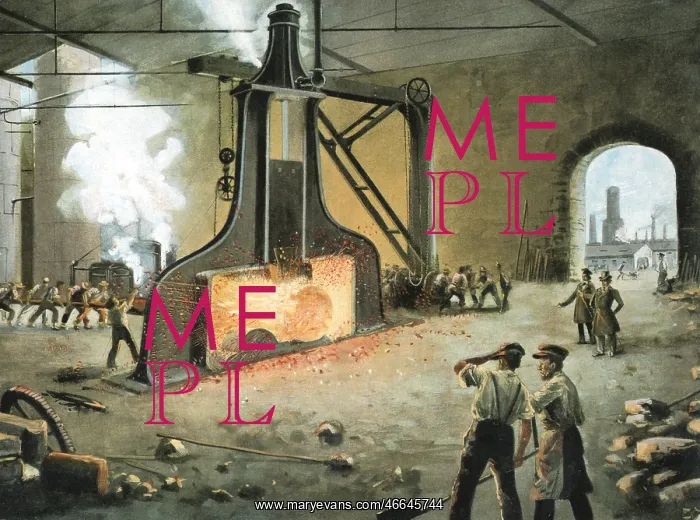 : industry, metal, metal processing with steam : industry, metal, metal processing with steam