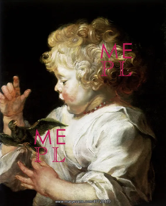 : Infant with Bird, by Rubens : Infant with Bird, by Rubens