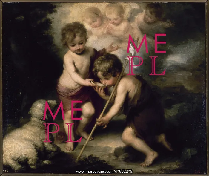 : The Infant Christ and Saint John the Baptist with a Shell : The Infant Christ and Saint John the Baptist with a Shell