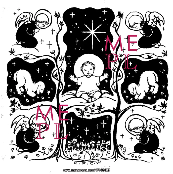: Infant Jesus in design of cross with angels : Infant Jesus in design of cross with angels