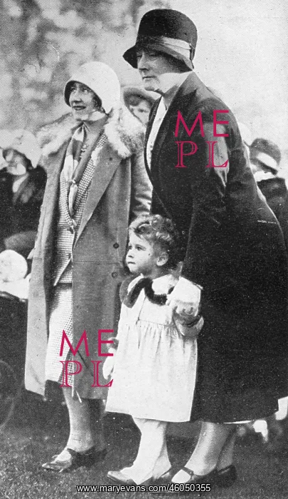 : The infant Princess Elizabeth with her nurse : The infant Princess Elizabeth with her nurse