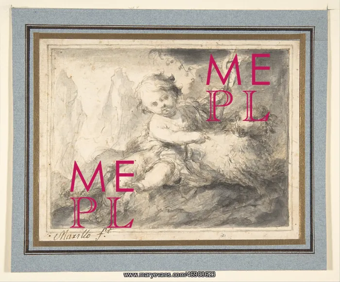 : The Infant St John the Baptist, by Murillo : The Infant St John the Baptist, by Murillo