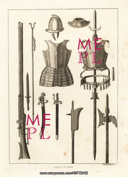 : Infantry armour and weapons, 17th century : Infantry armour and weapons, 17th century