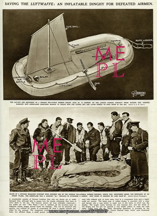 : Inflatable German dinghy by G. H. Davis : Inflatable German dinghy by G. H. Davis