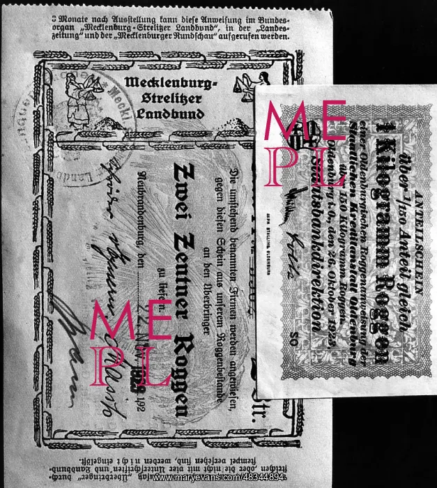 : Inflation coupons, 1923 : Inflation coupons, 1923