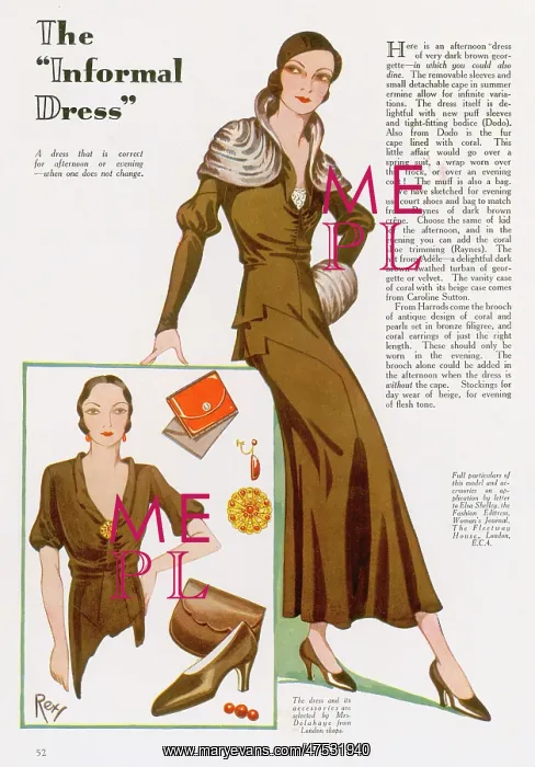 : Informal dress, 1932 : Informal dress, 1932