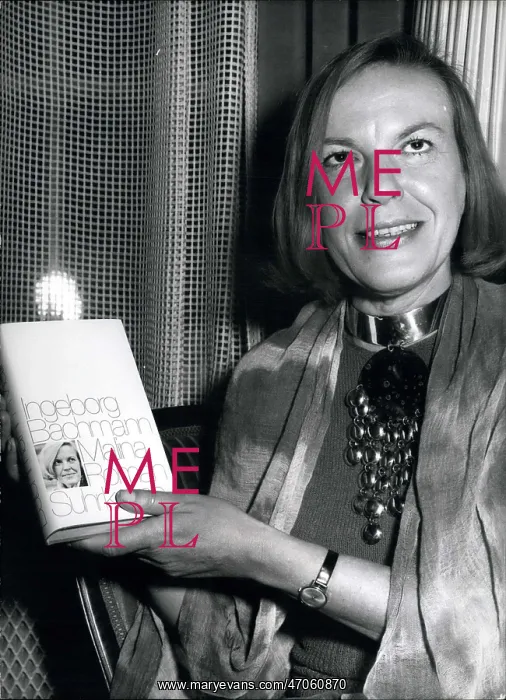: Ingeborg Bachmann, German writer, with first novel : Ingeborg Bachmann, German writer, with first novel