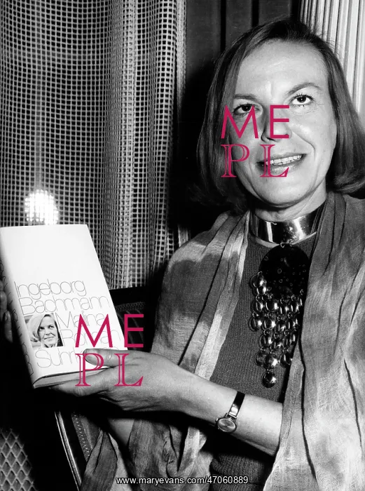: Ingeborg Bachmann, German writer, with first novel : Ingeborg Bachmann, German writer, with first novel