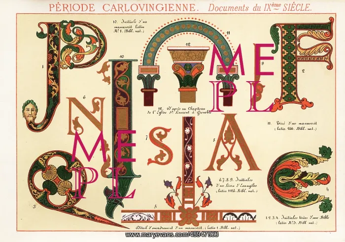 : Initial letters, borders, frames and capitals : Initial letters, borders, frames and capitals