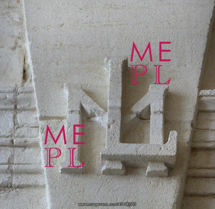 : Initials, King's Apartments, Cordouan Lighthouse : Initials, King's Apartments, Cordouan Lighthouse
