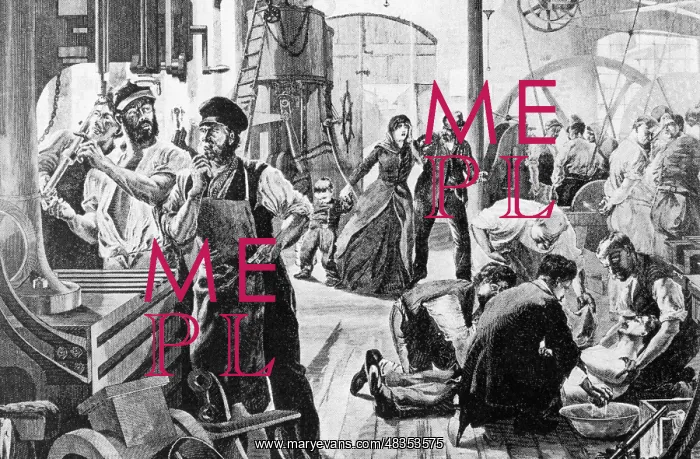 : Injury at work, around 1850 : Injury at work, around 1850