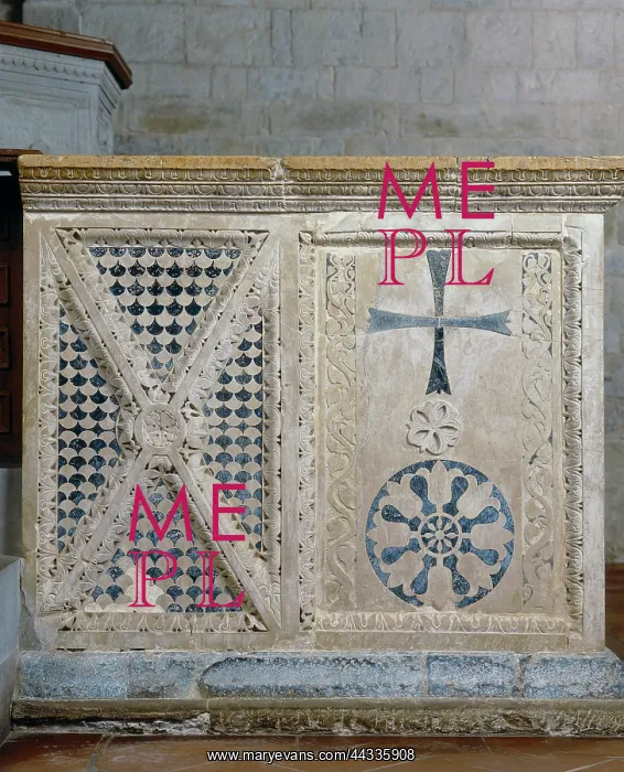 : Inlaid slabs belonging to the : Inlaid slabs belonging to the