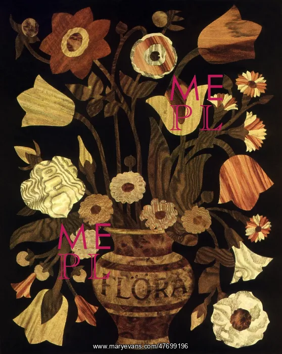 : An Inlaid Wood Panel : An Inlaid Wood Panel