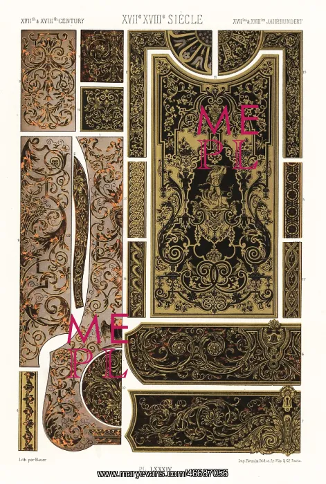 : Inlaid work, Boulle, 17th and 18th centuries : Inlaid work, Boulle, 17th and 18th centuries