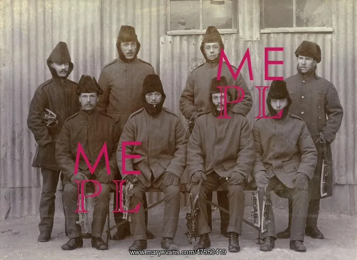 : Inniskillings in winter uniform : Inniskillings in winter uniform
