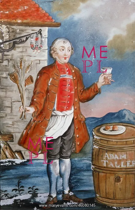 : Innkeeper with beer barrel : Innkeeper with beer barrel