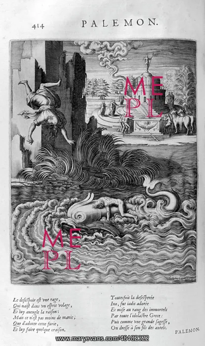 : Ino throws herself and Melicertes into the sea : Ino throws herself and Melicertes into the sea