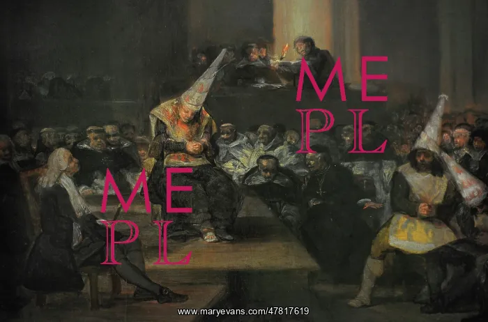 : The Inquisition Scene, 1808-1812, by Goya : The Inquisition Scene, 1808-1812, by Goya