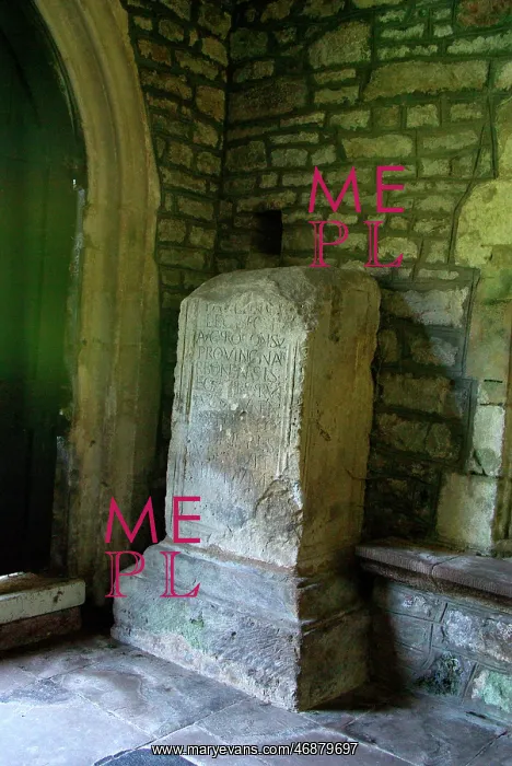 : Inscribed base of a Roman statue - Caerwent : Inscribed base of a Roman statue - Caerwent