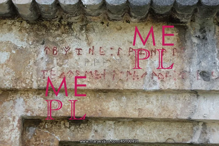 : Inscription, Lycian Royal tombs, Pinara, Mugla, Turkey : Inscription, Lycian Royal tombs, Pinara, Mugla, Turkey
