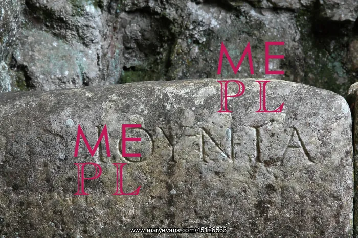 : Inscription, Spring of the Nymphs, Lion Gate : Inscription, Spring of the Nymphs, Lion Gate