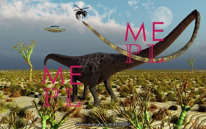 : Insectoid drones attack a Diplodocus dinosaur : Insectoid drones attack a Diplodocus dinosaur