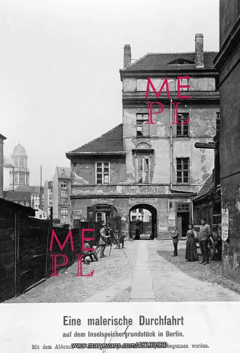 : Inselspeichergrundstueck in Berlin, 1884 : Inselspeichergrundstueck in Berlin, 1884