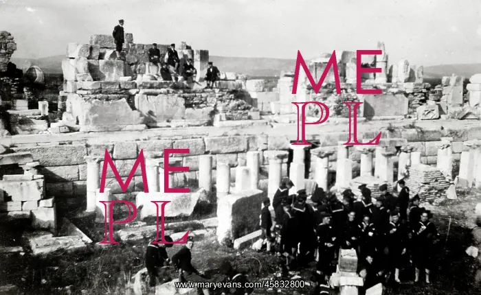  : (insert). US Naval personnel visit the ruins at Ephesus