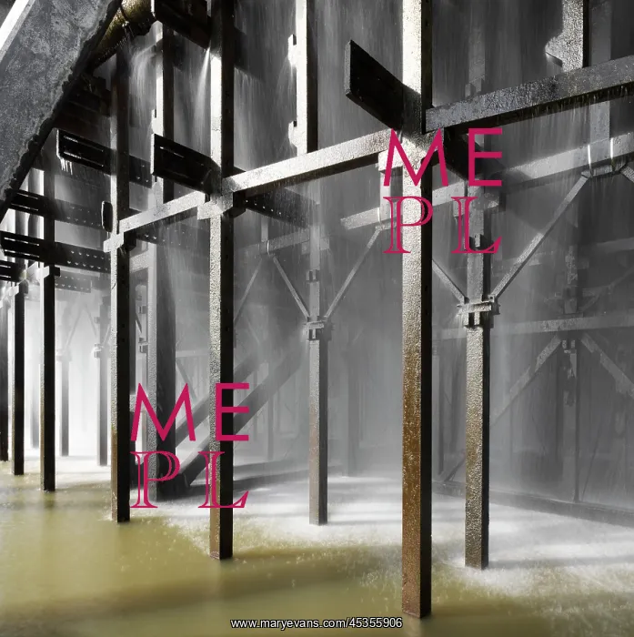 : Inside a cooling tower : Inside a cooling tower