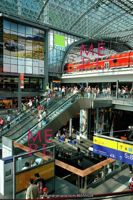 : Inside the new Central Railway Station, Berlin : Inside the new Central Railway Station, Berlin