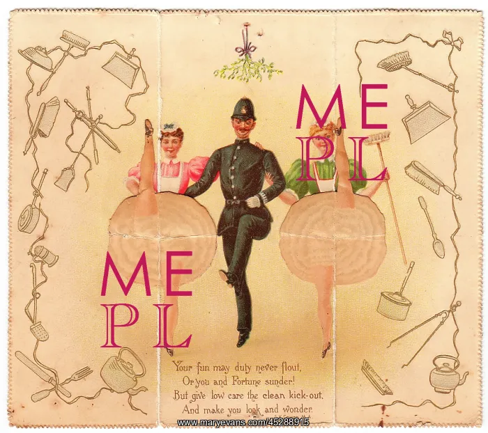 : Inside a pop-up New Year card : Inside a pop-up New Year card