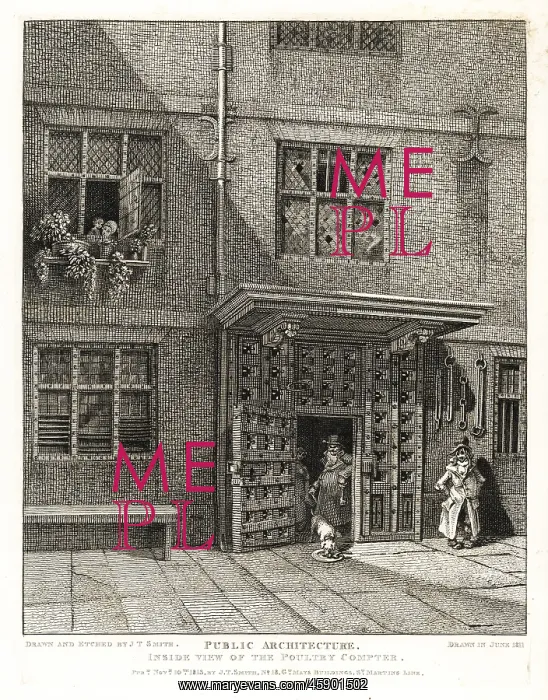 : Inside view of the Poultry Compter, 1811 : Inside view of the Poultry Compter, 1811