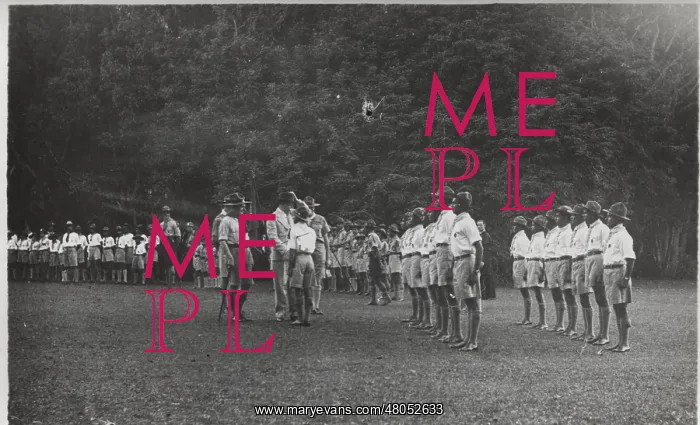 : Inspection of boy scouts, Reduit, Mauritius : Inspection of boy scouts, Reduit, Mauritius